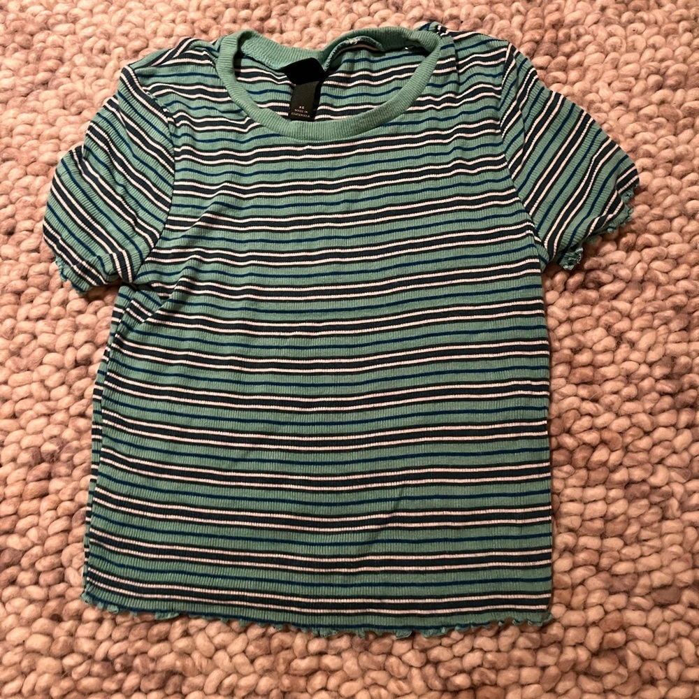 Striped Blue Top